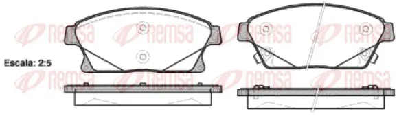 Handler.Part Brake pad set, disc brake KAWE 143102 1