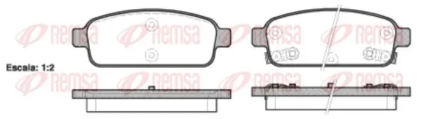 Handler.Part Brake pad set, disc brake KAWE 143202 1