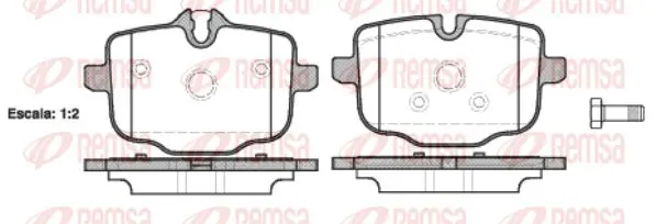 Handler.Part Brake pad set, disc brake KAWE 143300 1