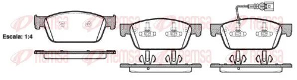 Handler.Part Brake pad set, disc brake KAWE 144001 1