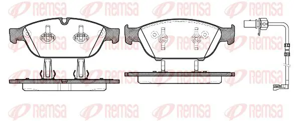 Handler.Part Brake pad set, disc brake KAWE 144112 1