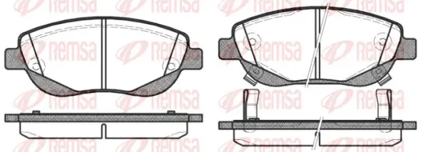 Handler.Part Brake pad set, disc brake KAWE 144802 1