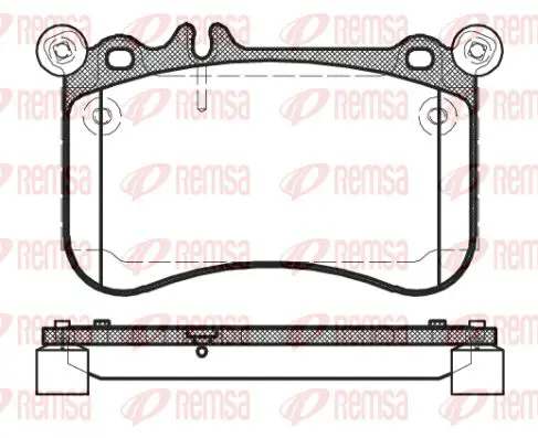 Handler.Part Brake pad set, disc brake KAWE 146500 1