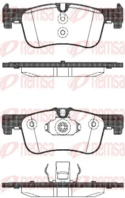 Handler.Part Brake pad set, disc brake KAWE 147810 1