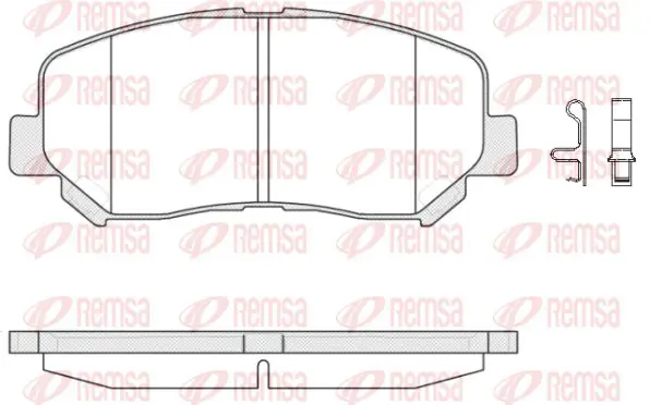 Handler.Part Brake pad set, disc brake KAWE 151302 1