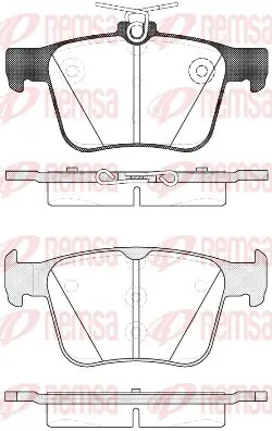 Handler.Part Brake pad set, disc brake KAWE 151610 1