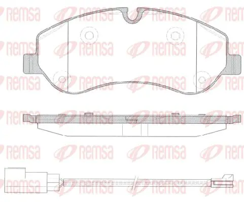 Handler.Part Brake pad set, disc brake KAWE 152002 1