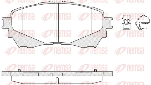 Handler.Part Brake pad set, disc brake KAWE 153804 1