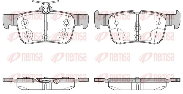 Handler.Part Brake pad set, disc brake KAWE 155100 1