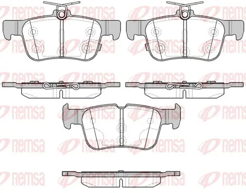 Handler.Part Brake pad set, disc brake KAWE 155112 1