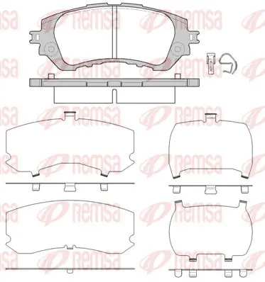 Handler.Part Brake pad set, disc brake KAWE 155800 1