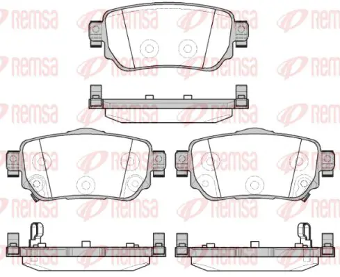 Handler.Part Brake pad set, disc brake KAWE 158202 1