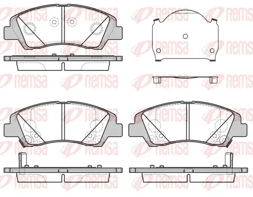 Handler.Part Brake pad set, disc brake KAWE 158302 1