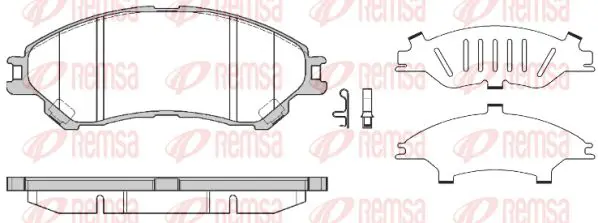 Handler.Part Brake pad set, disc brake KAWE 158902 1