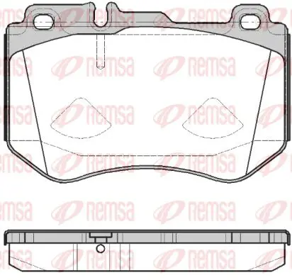 Handler.Part Brake pad set, disc brake KAWE 159100 1