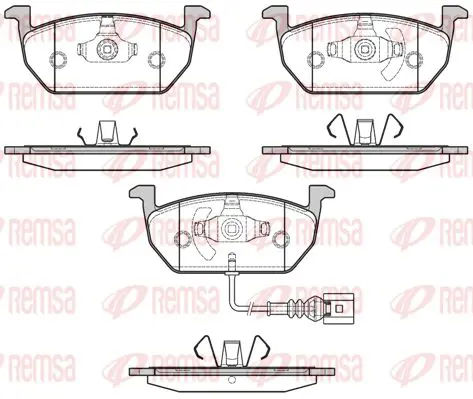 Handler.Part Brake pad set, disc brake KAWE 160101 1