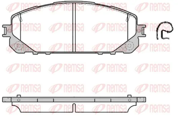 Handler.Part Brake pad set, disc brake KAWE 161300 1