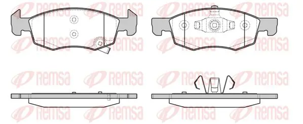 Handler.Part Brake pad set, disc brake KAWE 163402 1