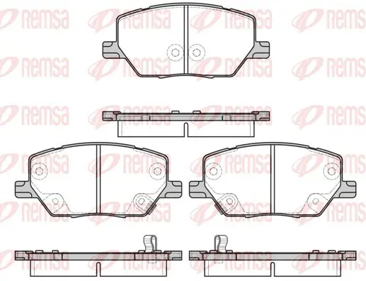 Handler.Part Brake pad set, disc brake KAWE 164002 1