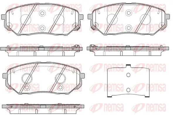 Handler.Part Brake pad set, disc brake KAWE 166102 1