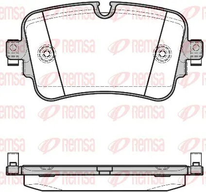 Handler.Part Brake pad set, disc brake KAWE 166808 1