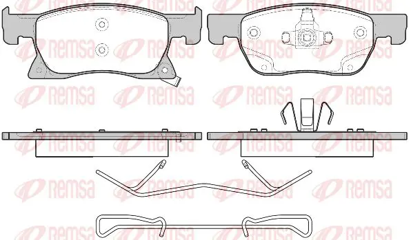 Handler.Part Brake pad set, disc brake KAWE 168102 1