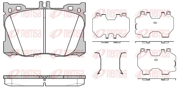 Handler.Part Brake pad set, disc brake KAWE 170500 1