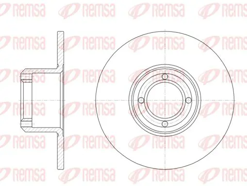 Handler.Part Brake disc KAWE 600800 1