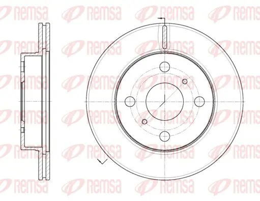 Handler.Part Brake disc KAWE 602610 1