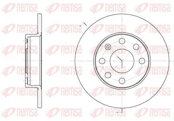 Handler.Part Brake disc KAWE 605700 1