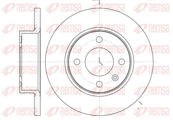 Handler.Part Brake disc KAWE 606000 1