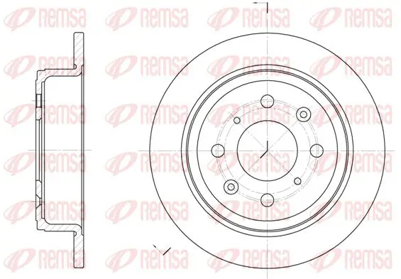 Handler.Part Brake disc KAWE 608300 1