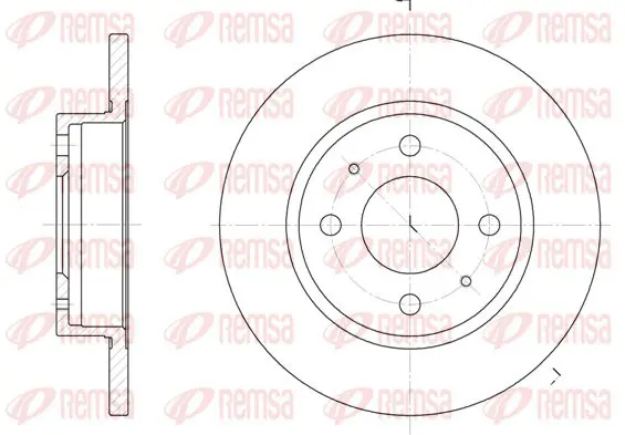 Handler.Part Brake disc KAWE 610100 1