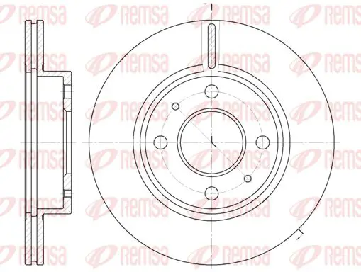 Handler.Part Brake disc KAWE 610510 1