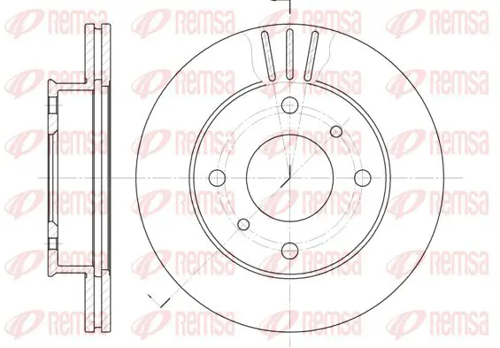 Handler.Part Brake disc KAWE 611310 1