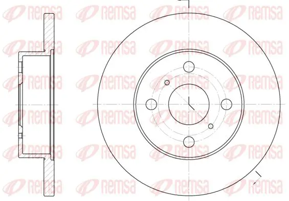 Handler.Part Brake disc KAWE 611400 1