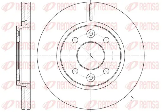 Handler.Part Brake disc KAWE 611710 1