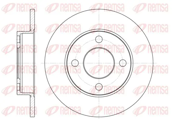 Handler.Part Brake disc KAWE 612000 1