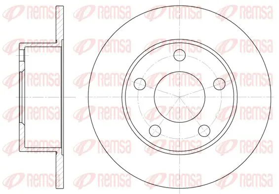 Handler.Part Brake disc KAWE 612100 1