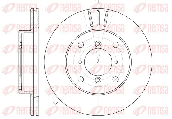 Handler.Part Brake disc KAWE 614310 1