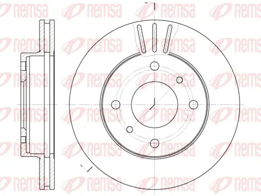 Handler.Part Brake disc KAWE 614610 1