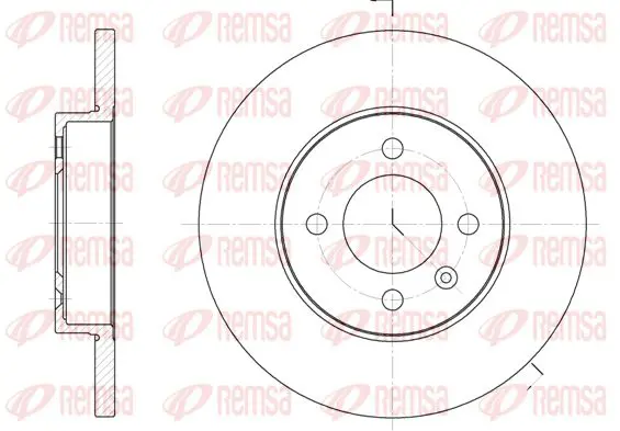 Handler.Part Brake disc KAWE 617200 1