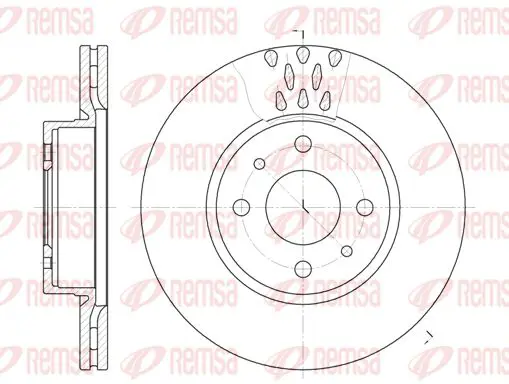 Handler.Part Brake disc KAWE 618610 1