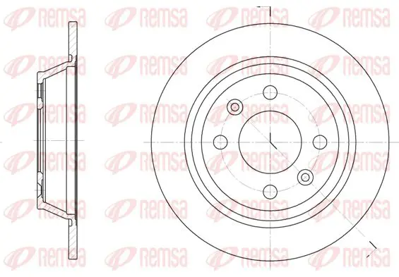 Handler.Part Brake disc KAWE 619500 1