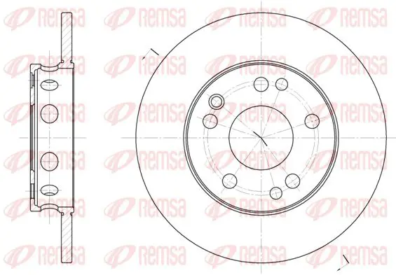 Handler.Part Brake disc KAWE 622100 1