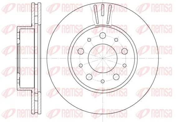 Handler.Part Brake disc KAWE 623110 1