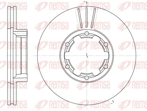 Handler.Part Brake disc KAWE 623410 1