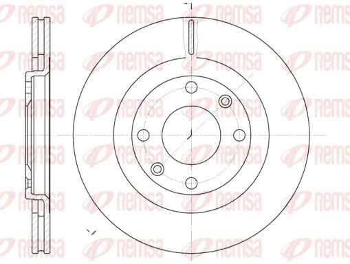 Handler.Part Brake disc KAWE 624010 1