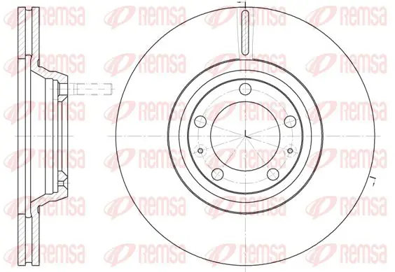 Handler.Part Brake disc KAWE 624710 1