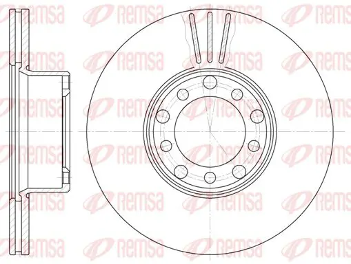 Handler.Part Brake disc KAWE 627410 1